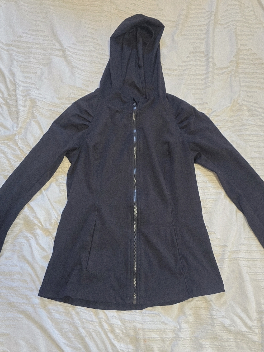 Yogalicious Black Zip-Up Hoodie Size S Thumb Holes Athletic Jacket
